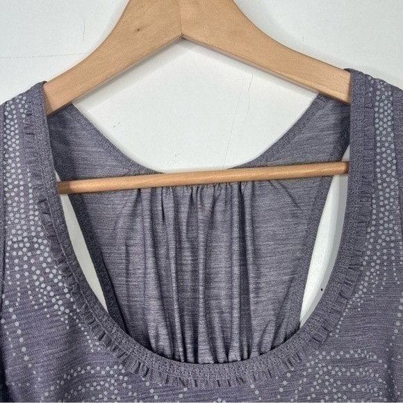 Lululemon Ruched Tank Top Racerback Womens Athletic Shirts Size 6 Unique Graphic - Picture 4 of 13